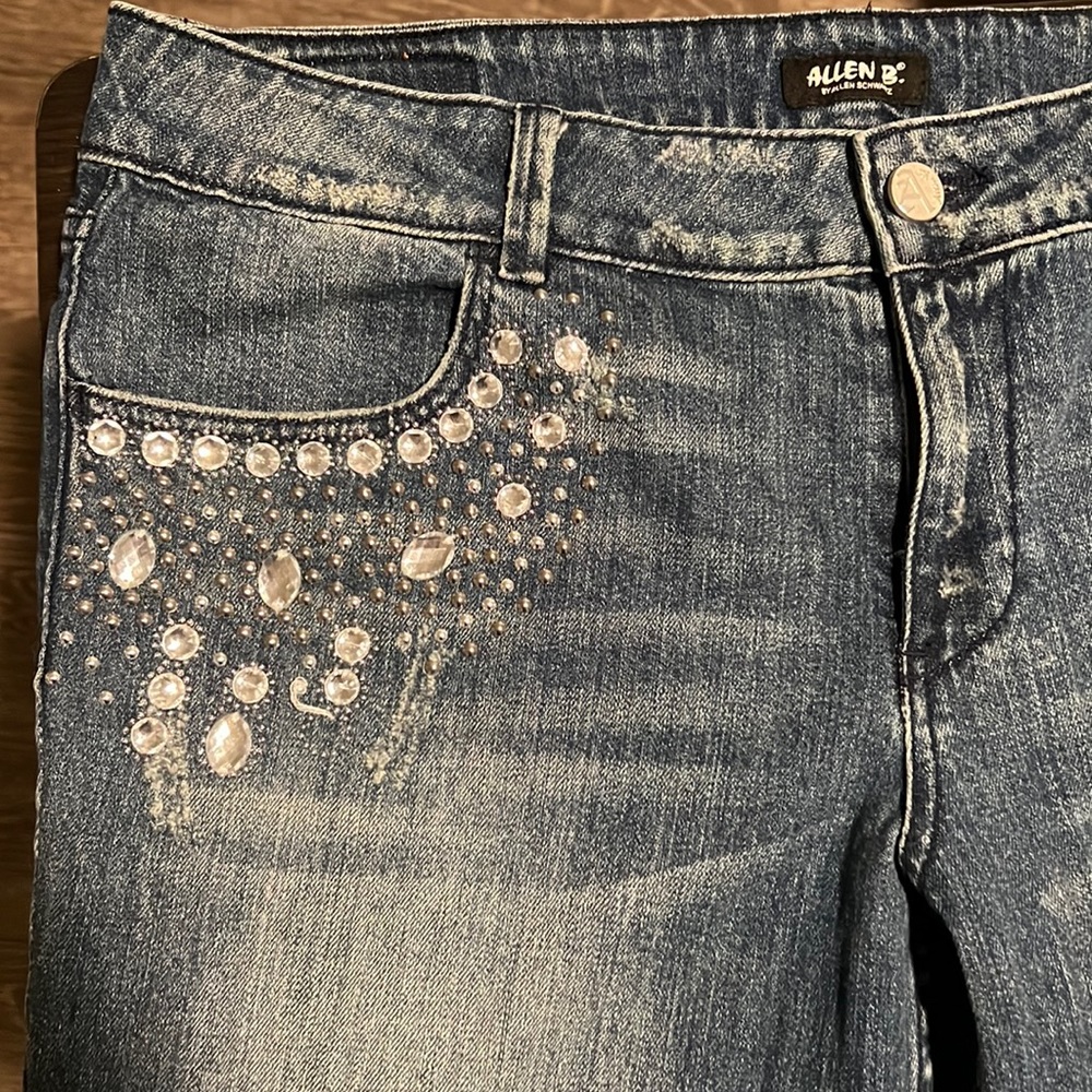 Allen B Rhinestone Jeans Size 16